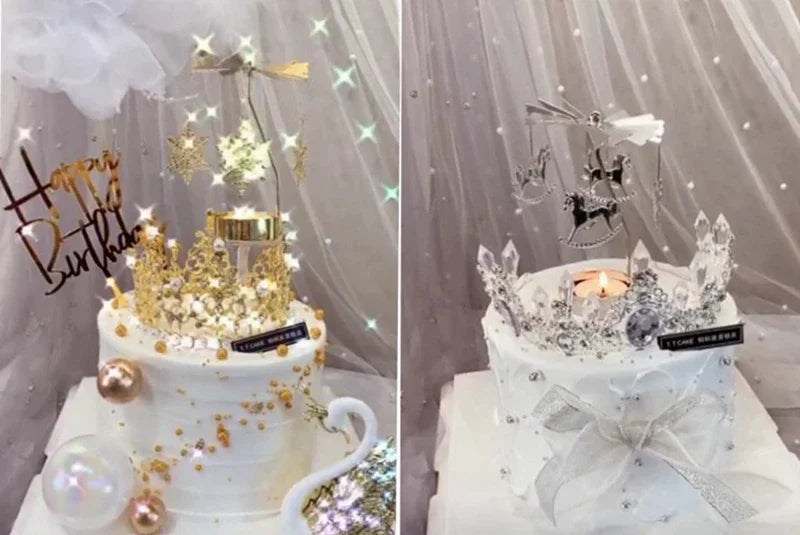 Metal Rotating Candle Holder