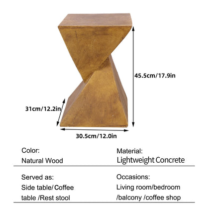 Modern Concrete Accent Table