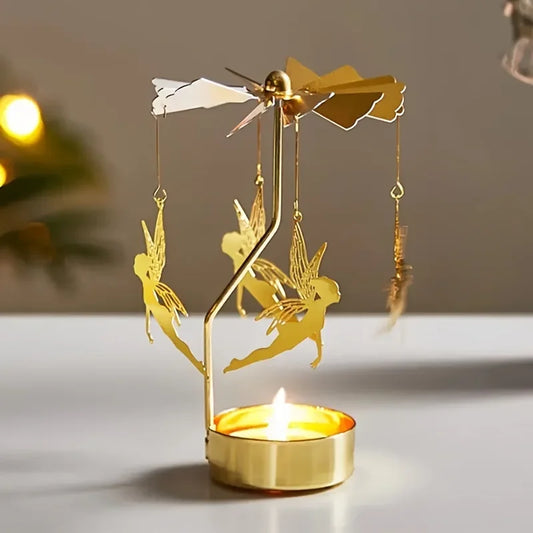 Metal Rotating Candle Holder