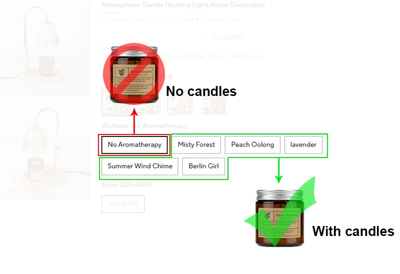 Aromatherapy Candle Warmer Lamp